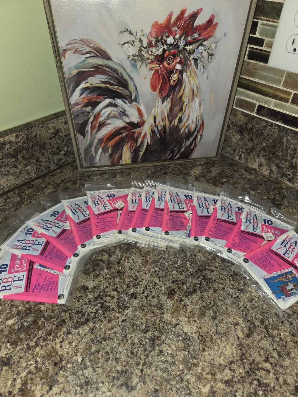 13 Barbie Trading Cards Packs - Pink - Barbie Brand NWT